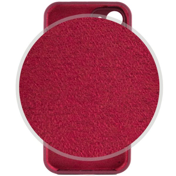 Чохол для iPhone 12 сіліконовий Case Full Camera Protective бордовий - Зображення 3