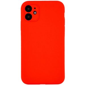 Чохол для iPhone 12 сіліконовий Case Full Camera Protective червоний