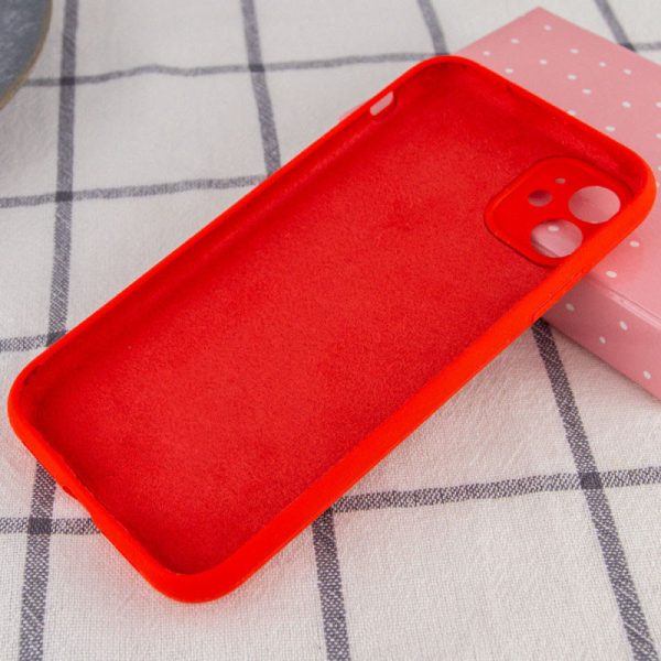 Чохол для iPhone 12 сіліконовий Case Full Camera Protective червоний - Зображення 2