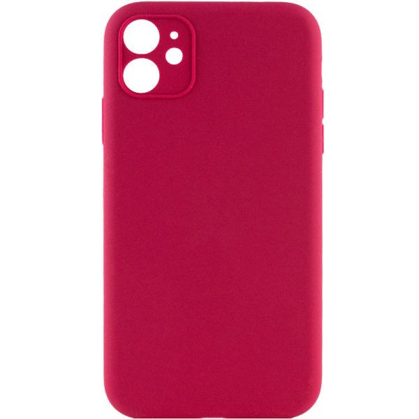 Чохол для iPhone 12 сіліконовий Case Full Camera Protective червоний