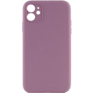 Чохол для iPhone 12 сіліконовий Case Full Camera Protective ліловий