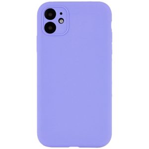 Чохол для iPhone 12 сіліконовий Case Full Camera Protective бузковий