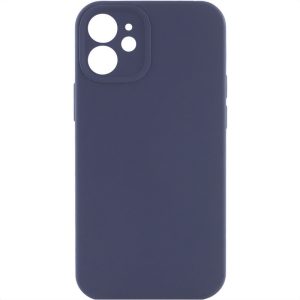 Чохол для iPhone 12 сіліконовий Case Full Camera Protective темно-синій