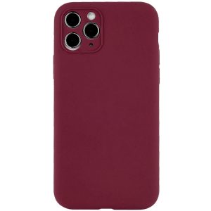 Чохол для iPhone 12 Pro сіліконовий Case Full Camera Protective бордовий