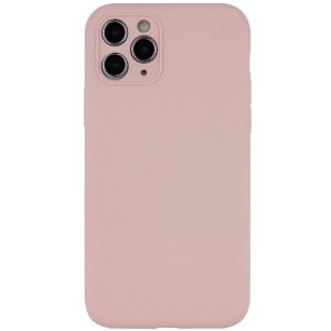 Чохол для iPhone 12 Pro сіліконовий Case Full Camera Protective рожевий