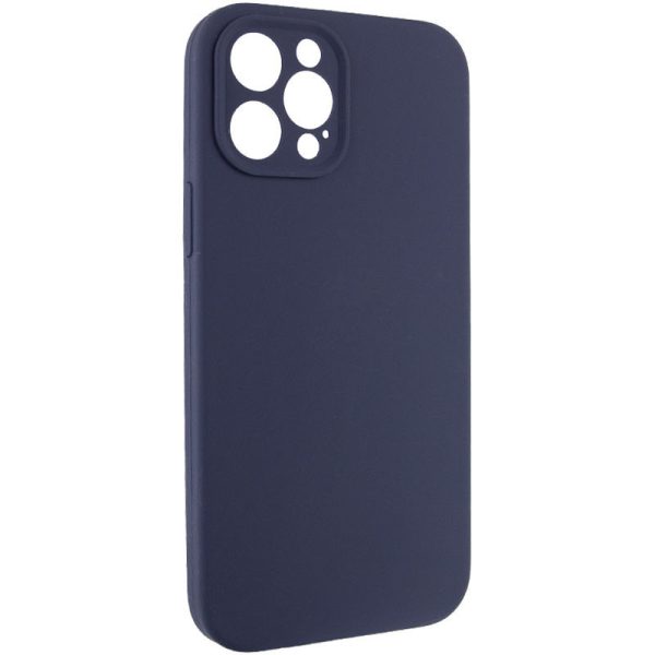 Чохол для iPhone 12 Pro сіліконовий Case Full Camera Protective темно-синій - Зображення 2
