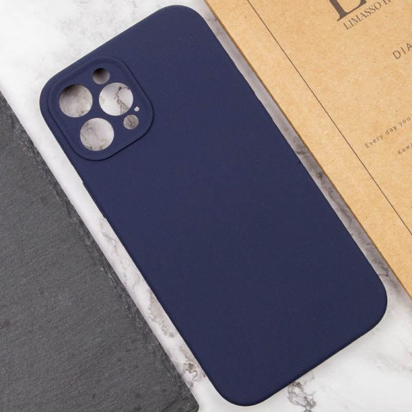 Чохол для iPhone 12 Pro сіліконовий Case Full Camera Protective темно-синій - Зображення 5