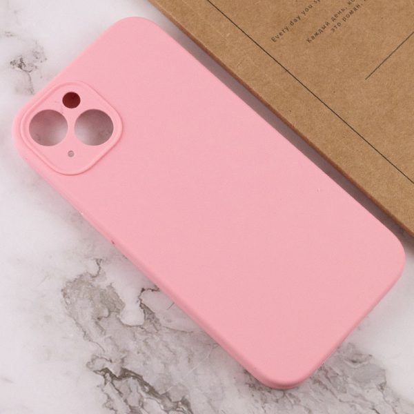 Чохол для iPhone 13 сіліконовий Case Full Camera Protective рожевий - Зображення 3
