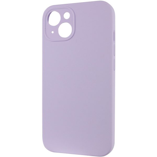 Чохол для iPhone 13 сіліконовий Case Full Camera Protective бузковий - Зображення 3