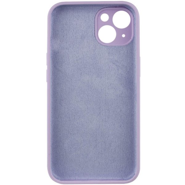 Чохол для iPhone 13 сіліконовий Case Full Camera Protective бузковий - Зображення 4