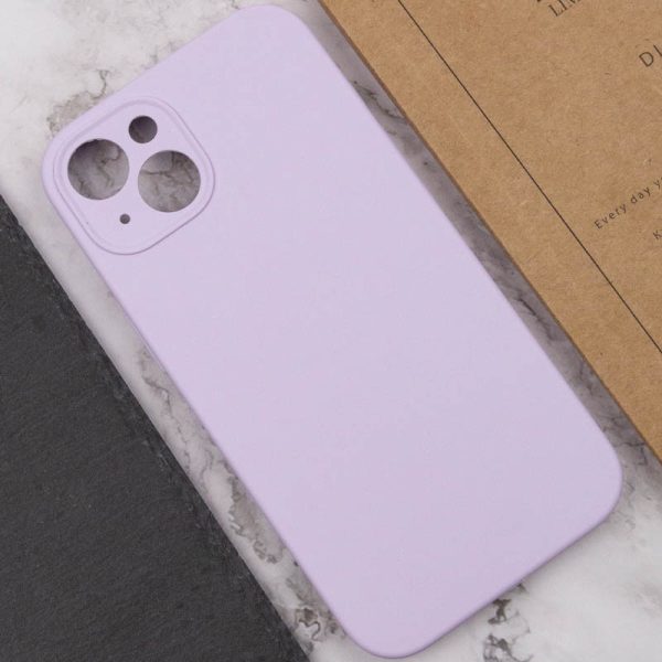 Чохол для iPhone 13 сіліконовий Case Full Camera Protective бузковий - Зображення 5
