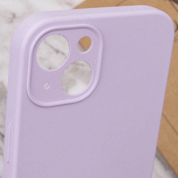 Чохол для iPhone 13 сіліконовий Case Full Camera Protective бузковий - Зображення 6