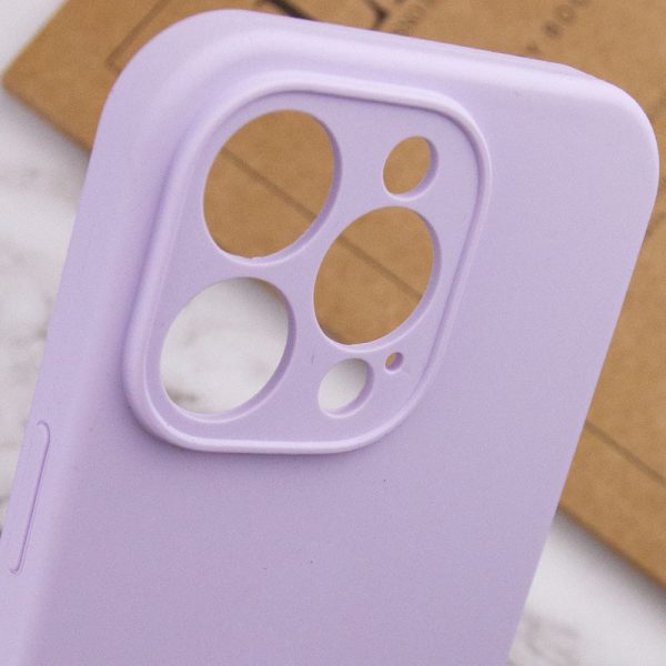 Чохол для iPhone 13 Pro сіліконовий Case Full Camera Protective бузковий - Зображення 6