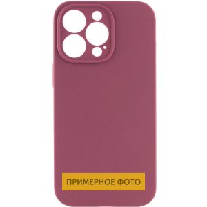 Чохол для iPhone 16 сіліконовий Case Full Camera Protective бордовий