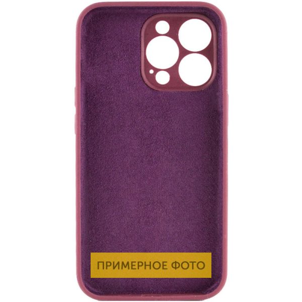 Чохол для iPhone 16 сіліконовий Case Full Camera Protective бордовий - Зображення 2