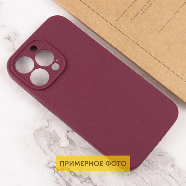 Чохол для iPhone 16 сіліконовий Case Full Camera Protective бордовий - Зображення 3