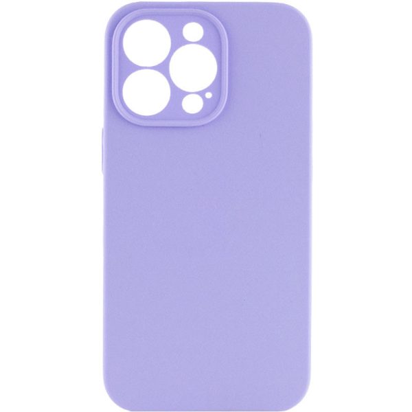 Чохол для iPhone 16 Pro сіліконовий Case Full Camera Protective бузковий