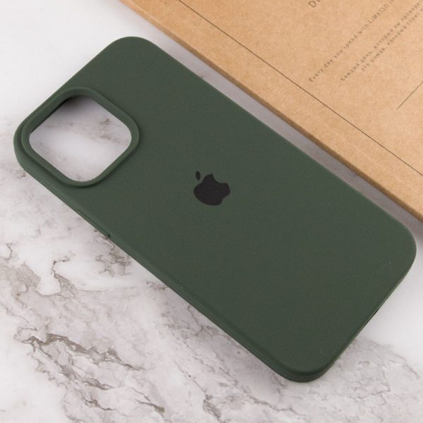 Чохол для iPhone 15 сіліконовий Case Full Protective зелений - Зображення 4