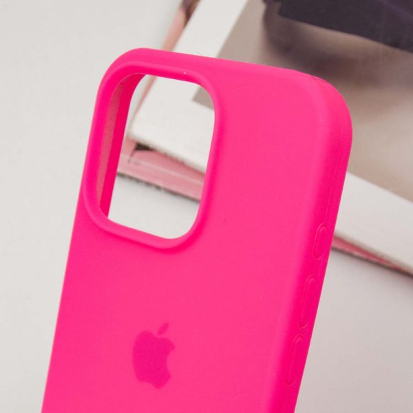 Чохол для iPhone 15 Pro сіліконовий Case Full Protective рожевий - Зображення 4