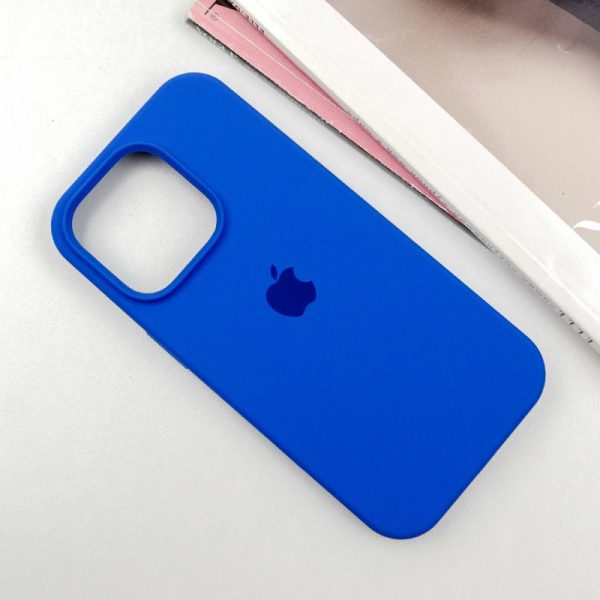 Чохол для iPhone 15 Pro сіліконовий Case Full Protective синій - Зображення 2