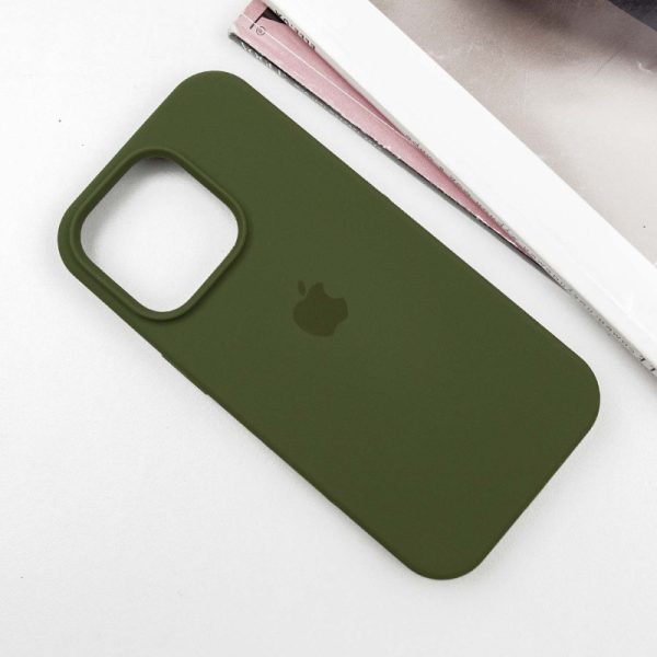 Чохол для iPhone 15 Pro сіліконовий Case Full Protective зелений - Зображення 2