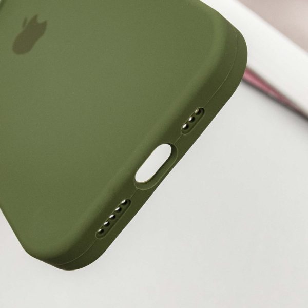 Чохол для iPhone 15 Pro сіліконовий Case Full Protective зелений - Зображення 5