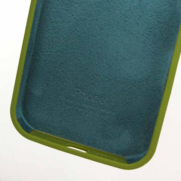 Чохол для iPhone 15 Pro сіліконовий Case Full Protective зелений - Зображення 6