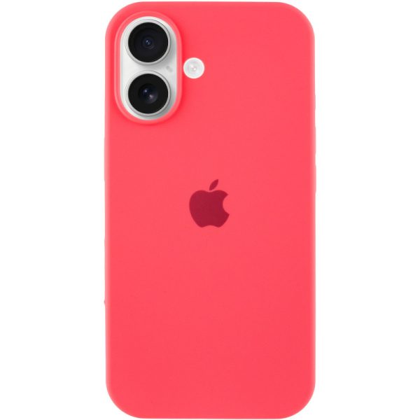 Чохол для iPhone 16 сіліконовий Case Full Protective кавуновий