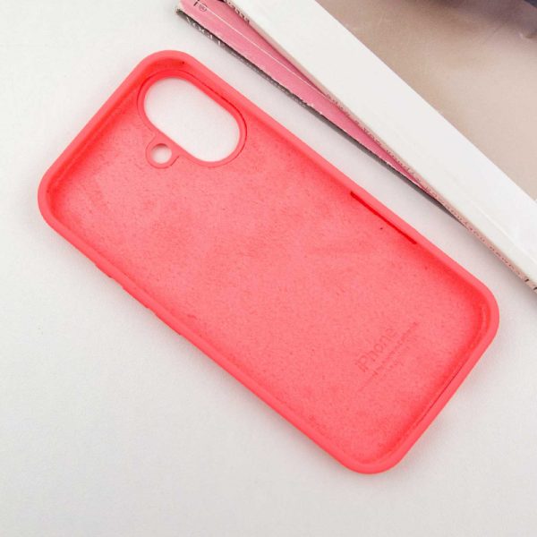 Чохол для iPhone 16 сіліконовий Case Full Protective кавуновий - Зображення 3