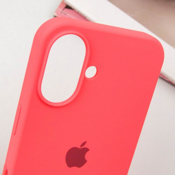 Чохол для iPhone 16 сіліконовий Case Full Protective кавуновий - Зображення 5