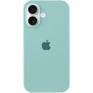 Чохол для iPhone 16 сіліконовий Case Full Protective бірюзовий