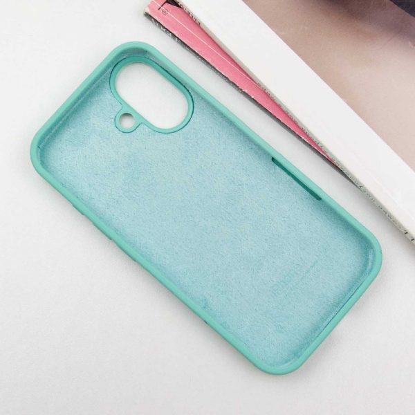 Чохол для iPhone 16 сіліконовий Case Full Protective бірюзовий - Зображення 3