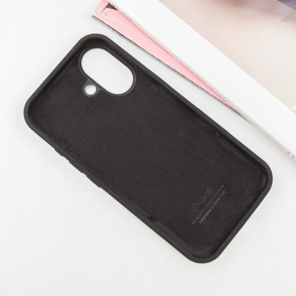 Чохол для iPhone 16 сіліконовий Case Full Protective чорний - Зображення 3