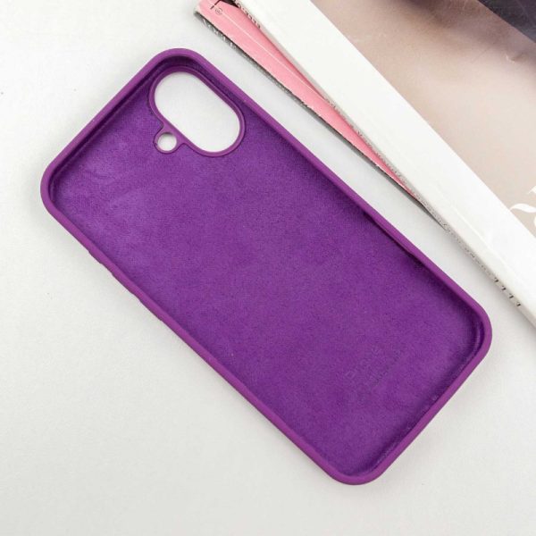 Чохол для iPhone 16 сіліконовий Case Full Protective фіолетовий - Зображення 3