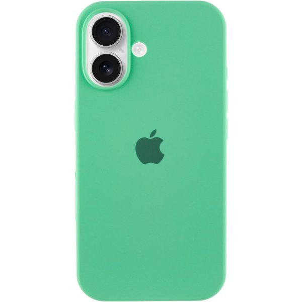 Чохол для iPhone 16 сіліконовий Case Full Protective зелений