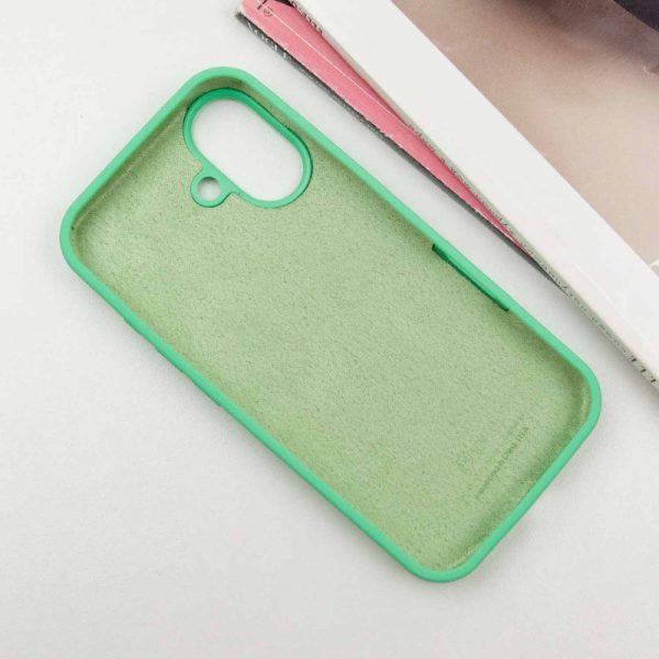 Чохол для iPhone 16 сіліконовий Case Full Protective зелений - Зображення 3