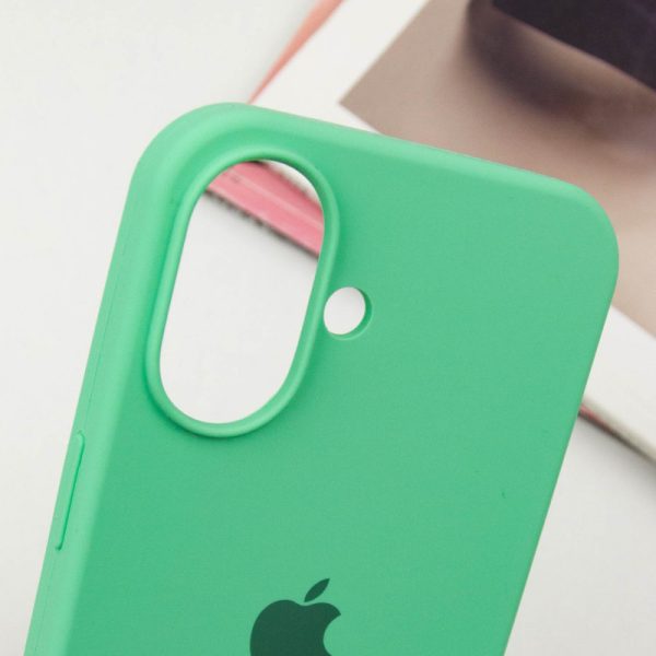 Чохол для iPhone 16 сіліконовий Case Full Protective зелений - Зображення 5