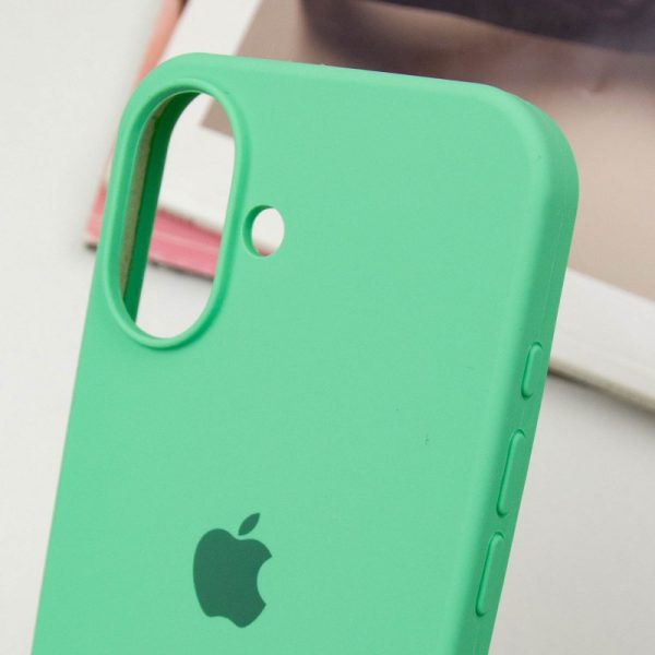 Чохол для iPhone 16 сіліконовий Case Full Protective зелений - Зображення 6