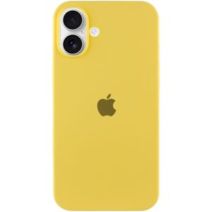 Чохол для iPhone 16 сіліконовий Case Full Protective жовтий