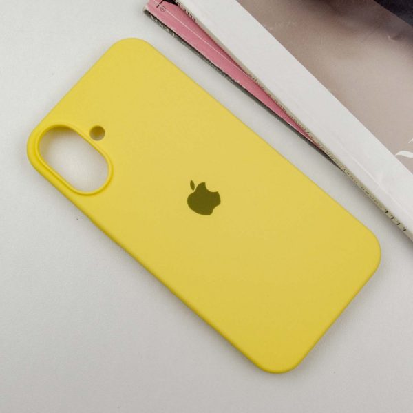 Чохол для iPhone 16 сіліконовий Case Full Protective жовтий - Зображення 2
