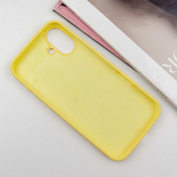 Чохол для iPhone 16 сіліконовий Case Full Protective жовтий - Зображення 3