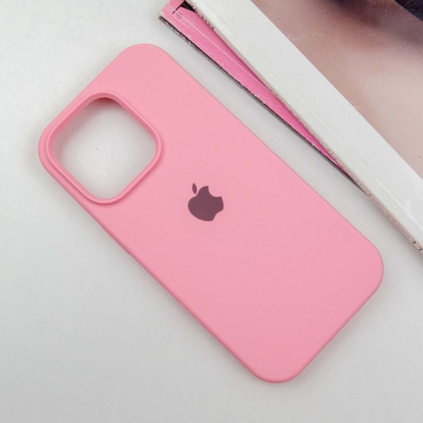 Чохол для iPhone 16 Pro сіліконовий Case Full Protective рожевий - Зображення 2