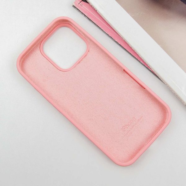 Чохол для iPhone 16 Pro сіліконовий Case Full Protective рожевий - Зображення 3