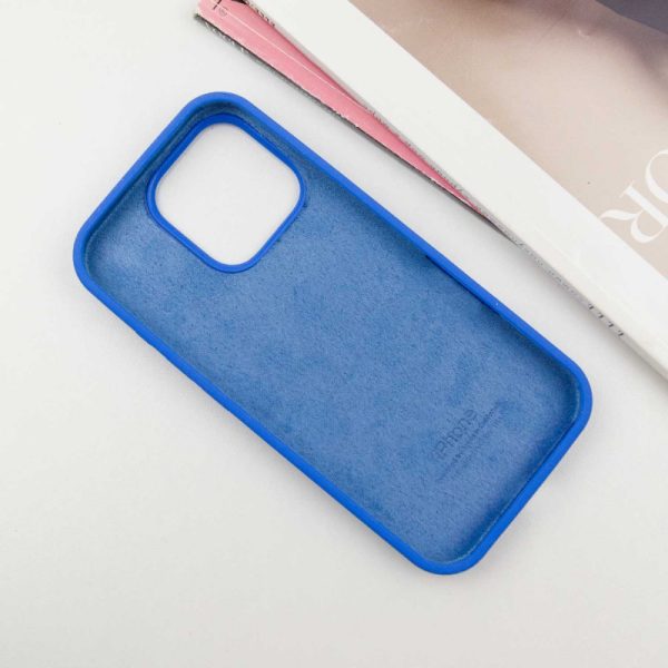 Чохол для iPhone 16 Pro сіліконовий Case Full Protective синій - Зображення 3