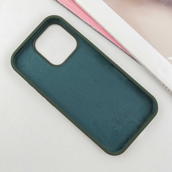Чохол для iPhone 16 Pro сіліконовий Case Full Protective зелений - Зображення 3