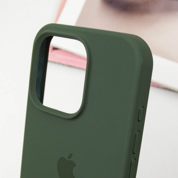 Чохол для iPhone 16 Pro сіліконовий Case Full Protective зелений - Зображення 6
