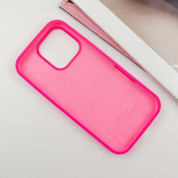 Чохол для iPhone 16 Pro Max сіліконовий Case Full Protective рожевий - Зображення 3
