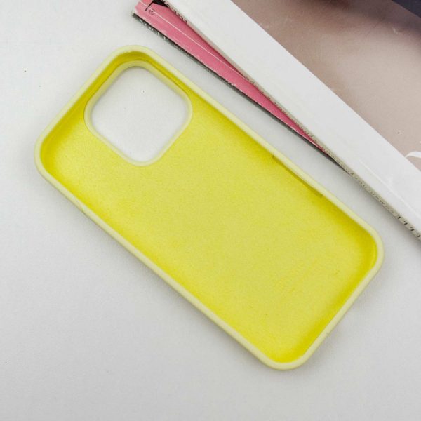 Чохол для iPhone 16 Pro Max сіліконовий Case Full Protective жовтий - Зображення 3