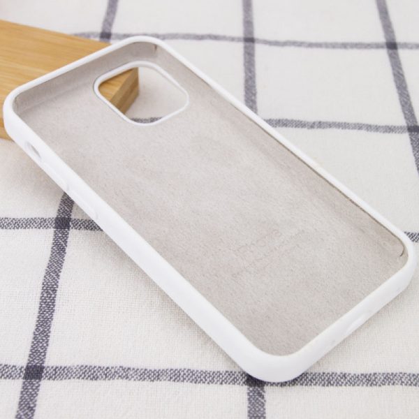 Чохол для iPhone 13 mini сіліконовий Case Full Protective білий - Зображення 3