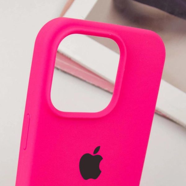Чохол для iPhone 14 Pro сіліконовий Case Full Protective рожевий - Зображення 3